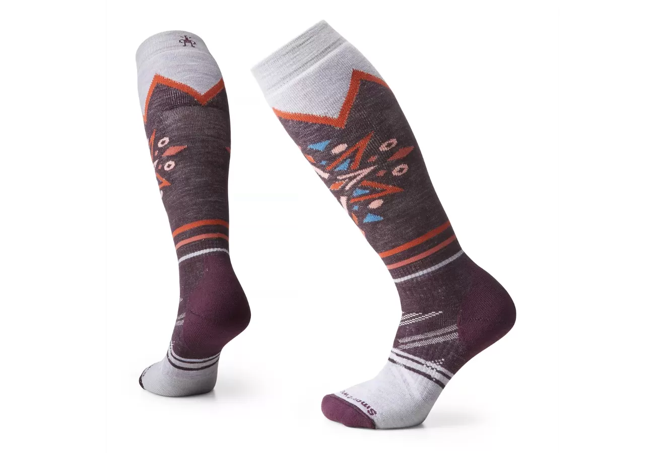 Performance Ski Full Cushion Mountain Snowflake Sock Women's