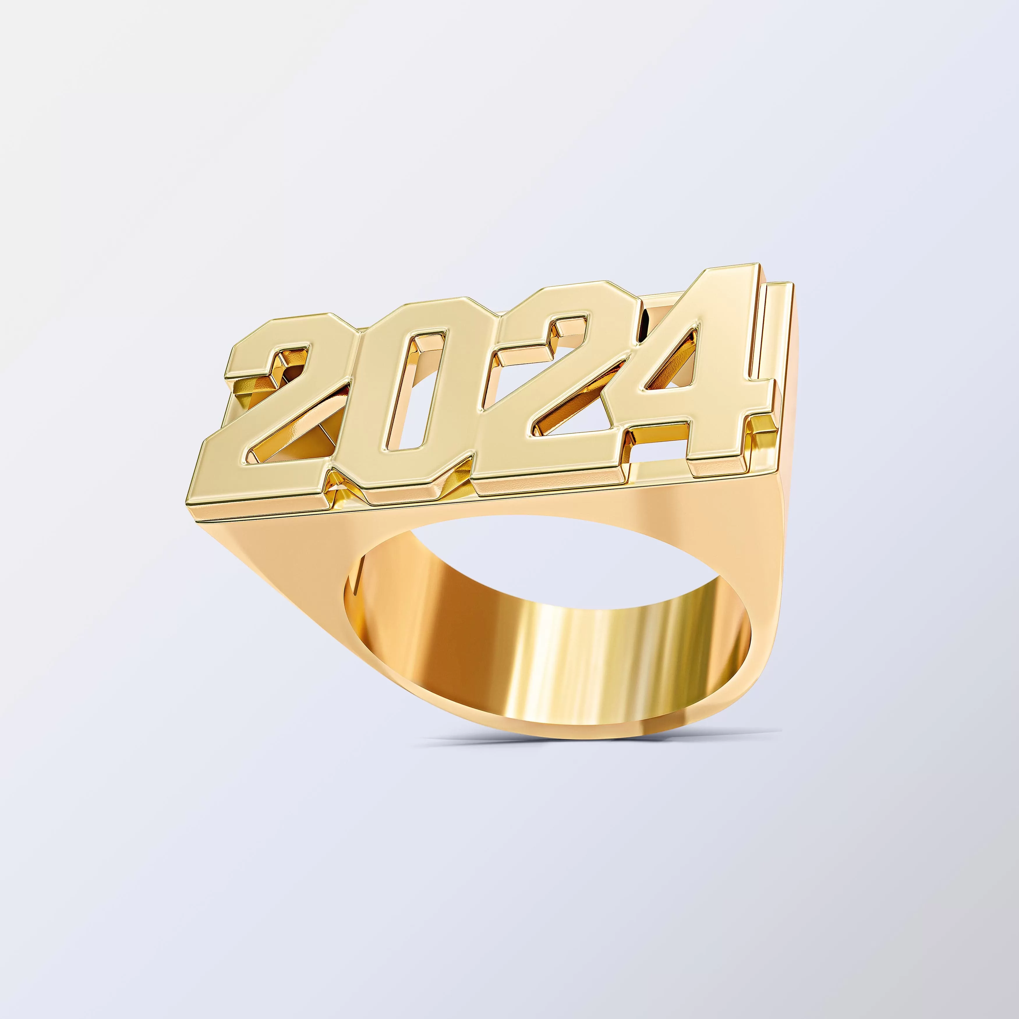 Personalized Year Number Ring