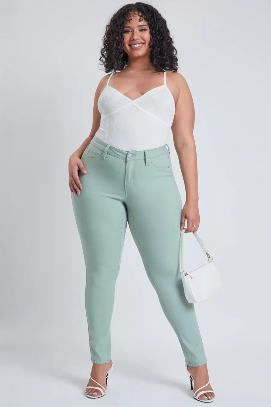 Plus Size Women's Hyperstretch Forever Color Pants - Pastels