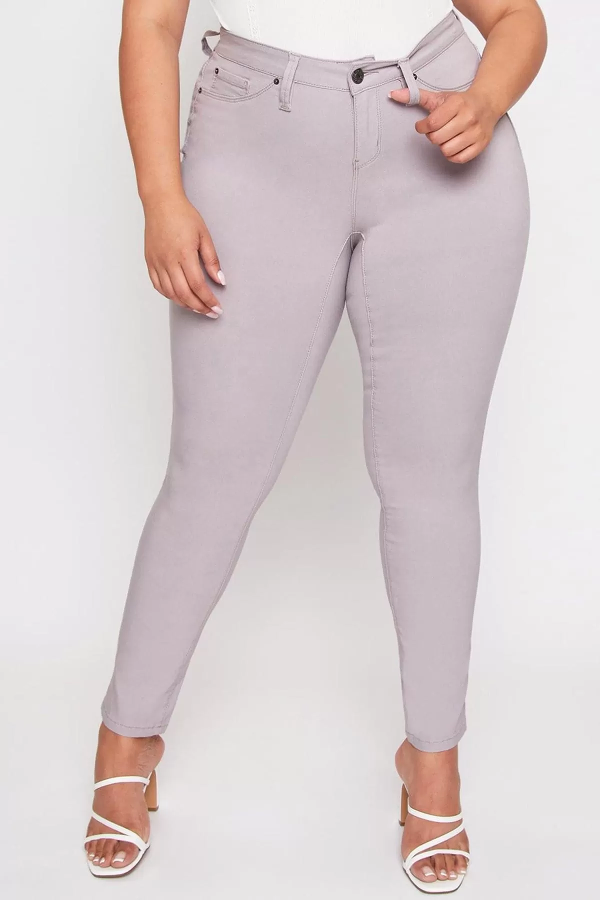 Plus Size Women's Hyperstretch Forever Color Pants - Pastels