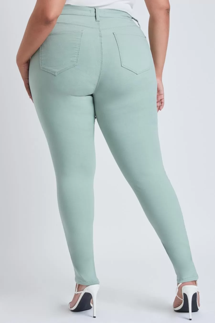 Plus Size Women's Hyperstretch Forever Color Pants - Pastels