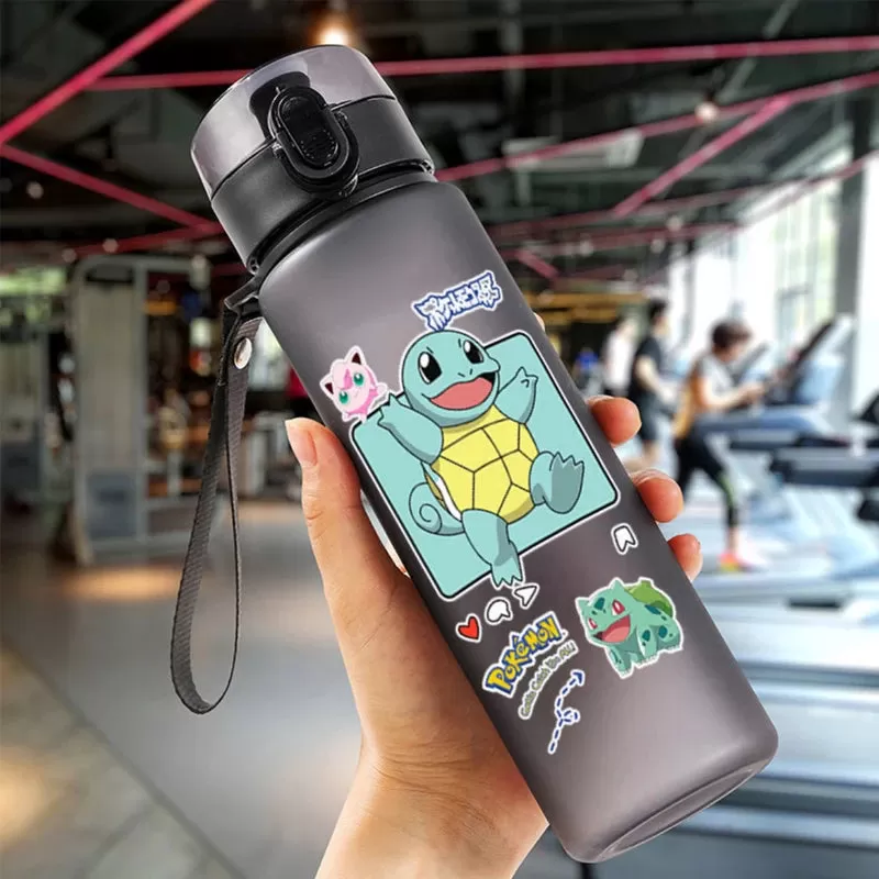 Pokemon 560ML Portable Anime Water Cup Pikachu Large Capacity Plastic Water Bottle