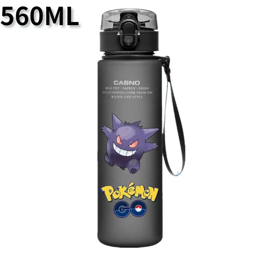 Pokemon 560ML Portable Anime Water Cup Pikachu Large Capacity Plastic Water Bottle