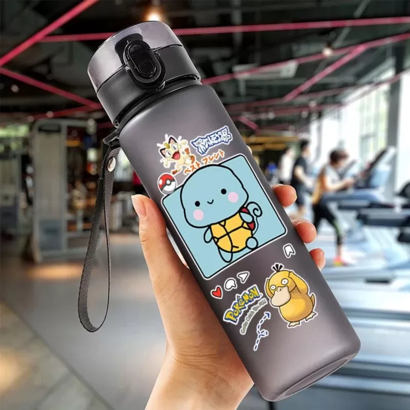 Pokemon 560ML Portable Anime Water Cup Pikachu Large Capacity Plastic Water Bottle