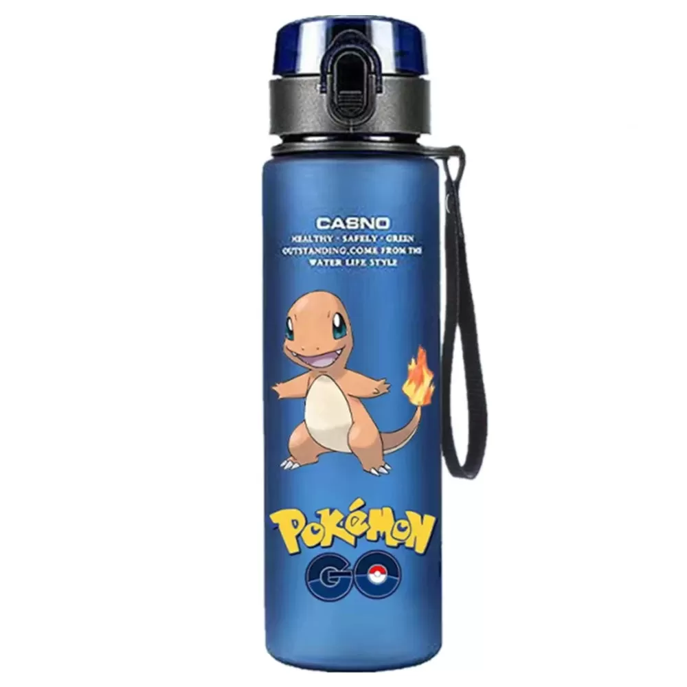 Pokemon 560ML Portable Anime Water Cup Pikachu Large Capacity Plastic Water Bottle