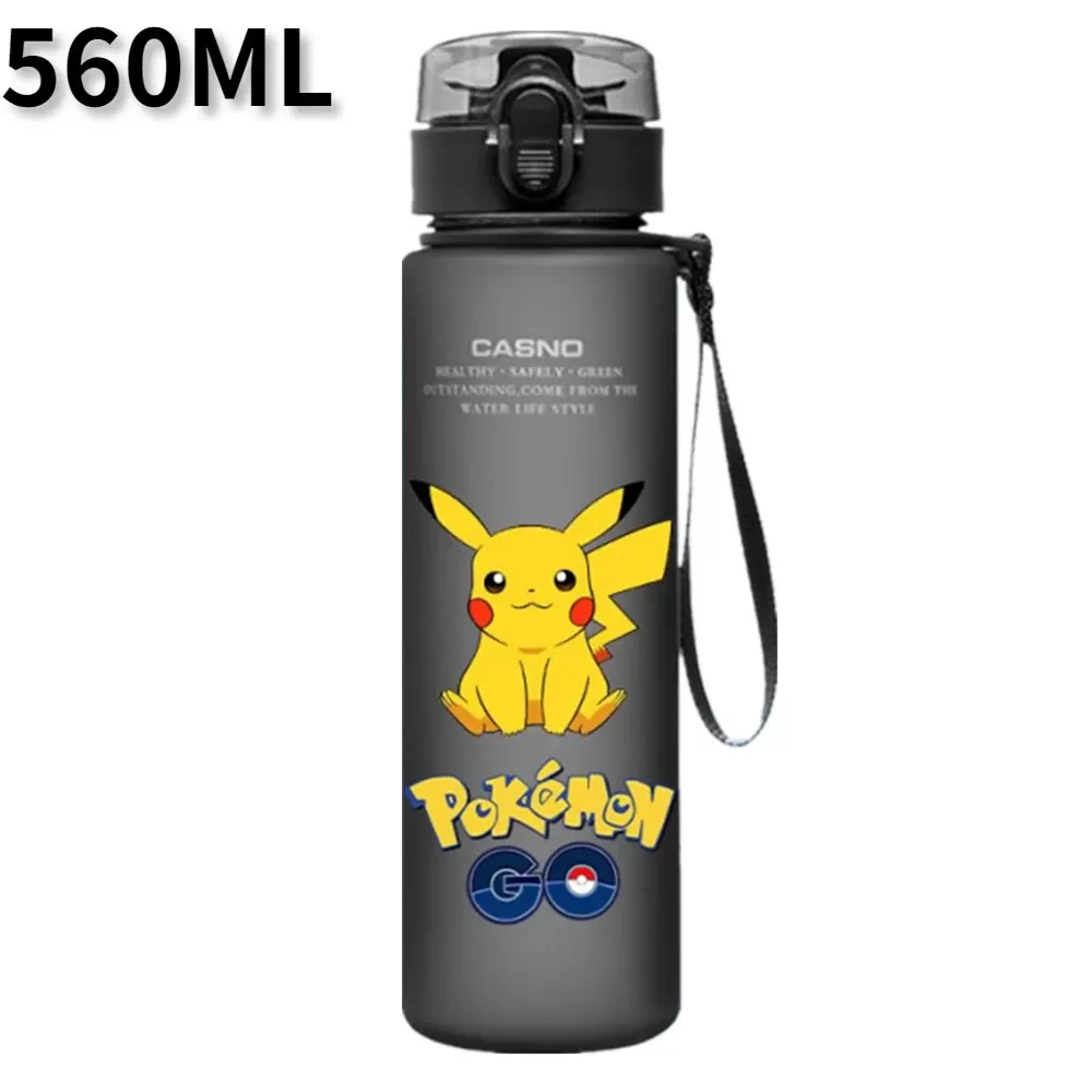 Pokemon 560ML Portable Anime Water Cup Pikachu Large Capacity Plastic Water Bottle