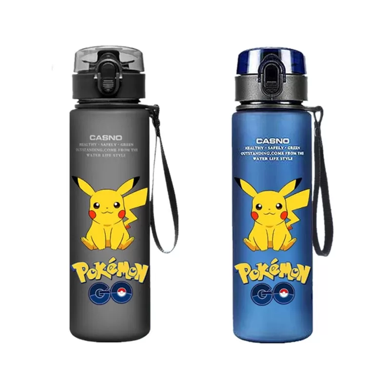 Pokemon 560ML Portable Anime Water Cup Pikachu Large Capacity Plastic Water Bottle