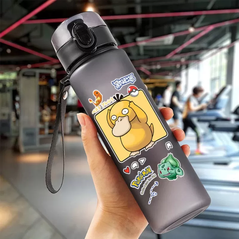 Pokemon 560ML Portable Anime Water Cup Pikachu Large Capacity Plastic Water Bottle