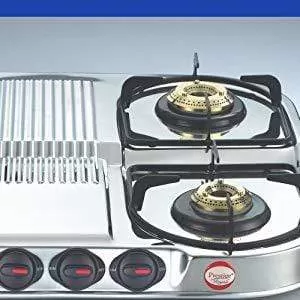 Prestige Stainless Steel 4 Burner Gas Stove