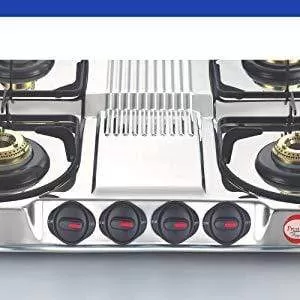 Prestige Stainless Steel 4 Burner Gas Stove