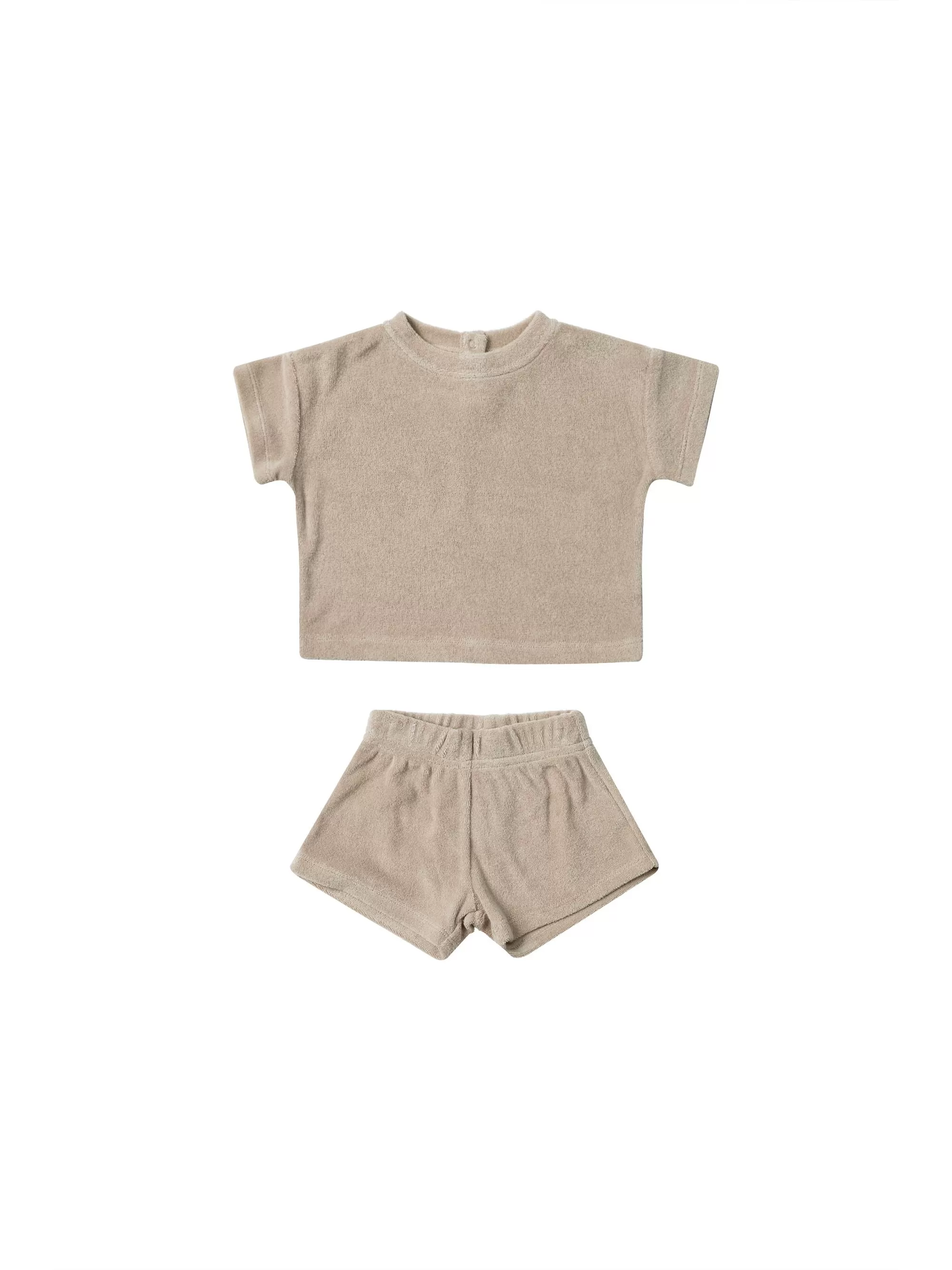 Quincy Mae - Oat Terry Tee Short Set