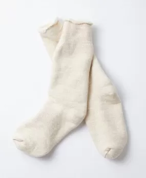 Rototo - Double Face Crew Socks - Oatmeal