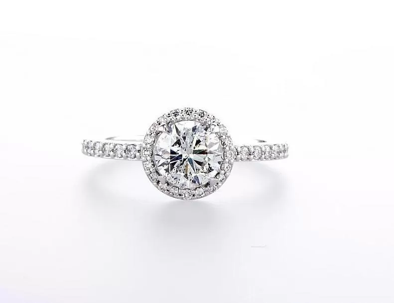 Round Brilliant Halo Engagement Ring (1.39Ctw)