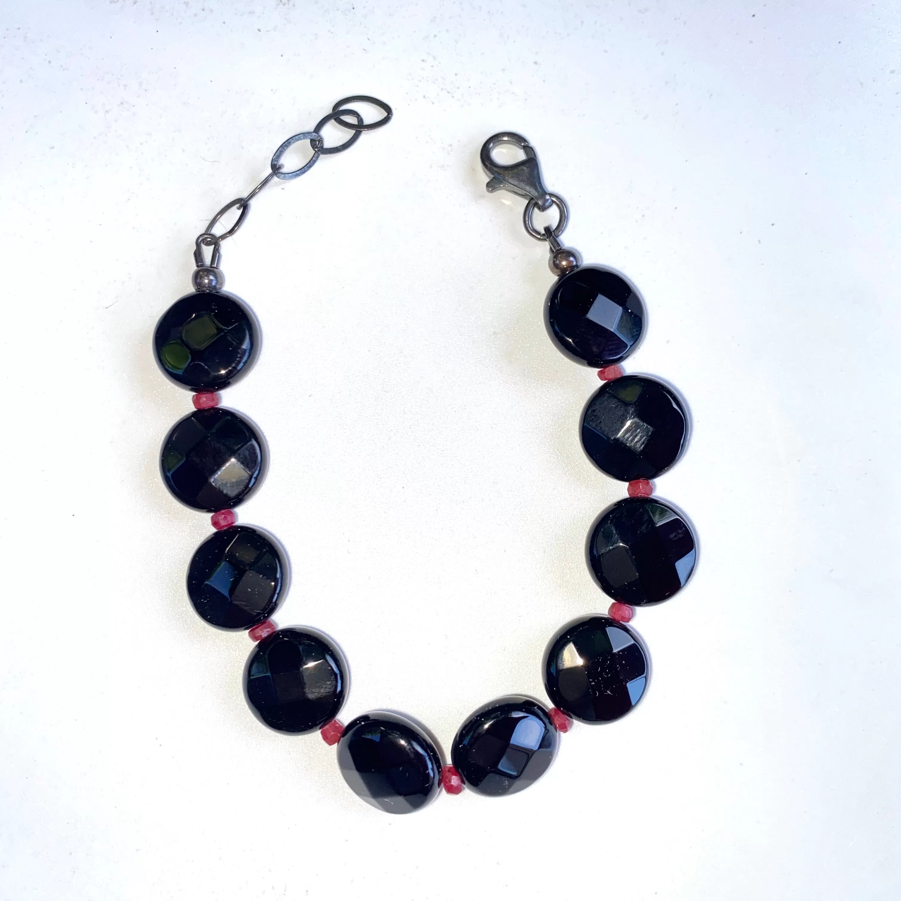 Ruby and Onyx Bracelet