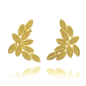 SALOMON GOLD LARGE EARRINGS FILIGREE