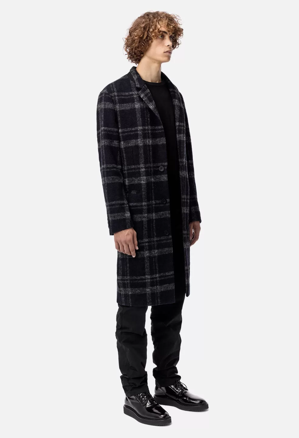 Scarlet Overcoat / Black Plaid