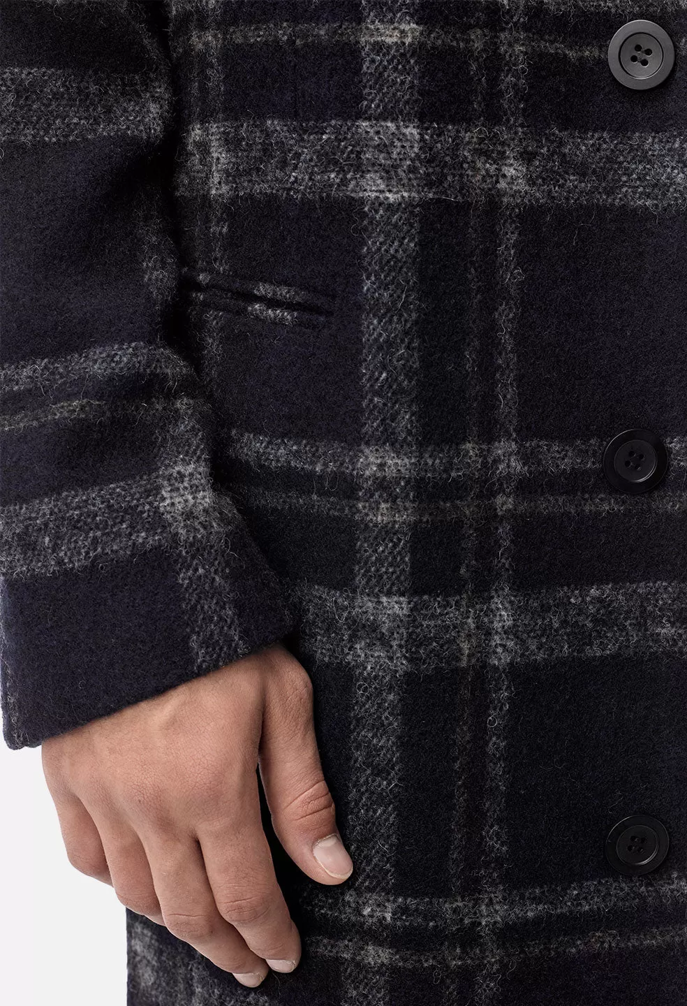 Scarlet Overcoat / Black Plaid