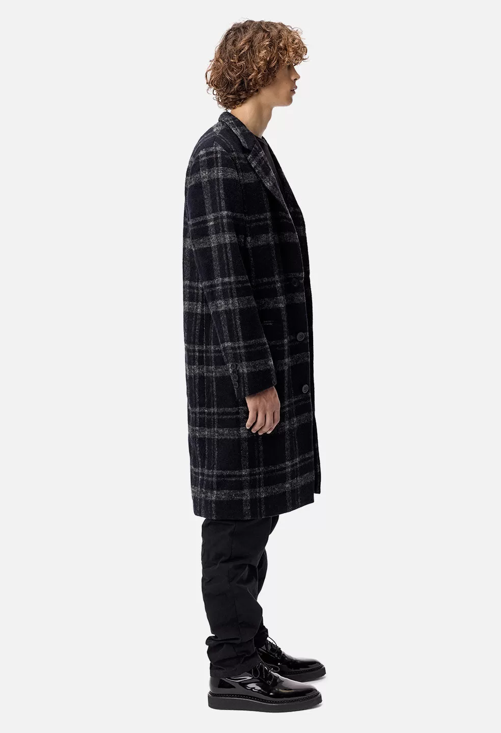 Scarlet Overcoat / Black Plaid