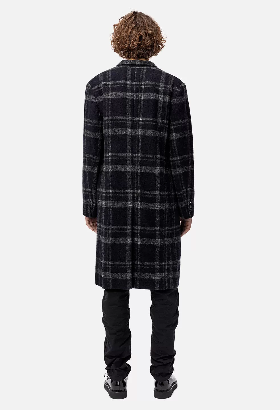 Scarlet Overcoat / Black Plaid