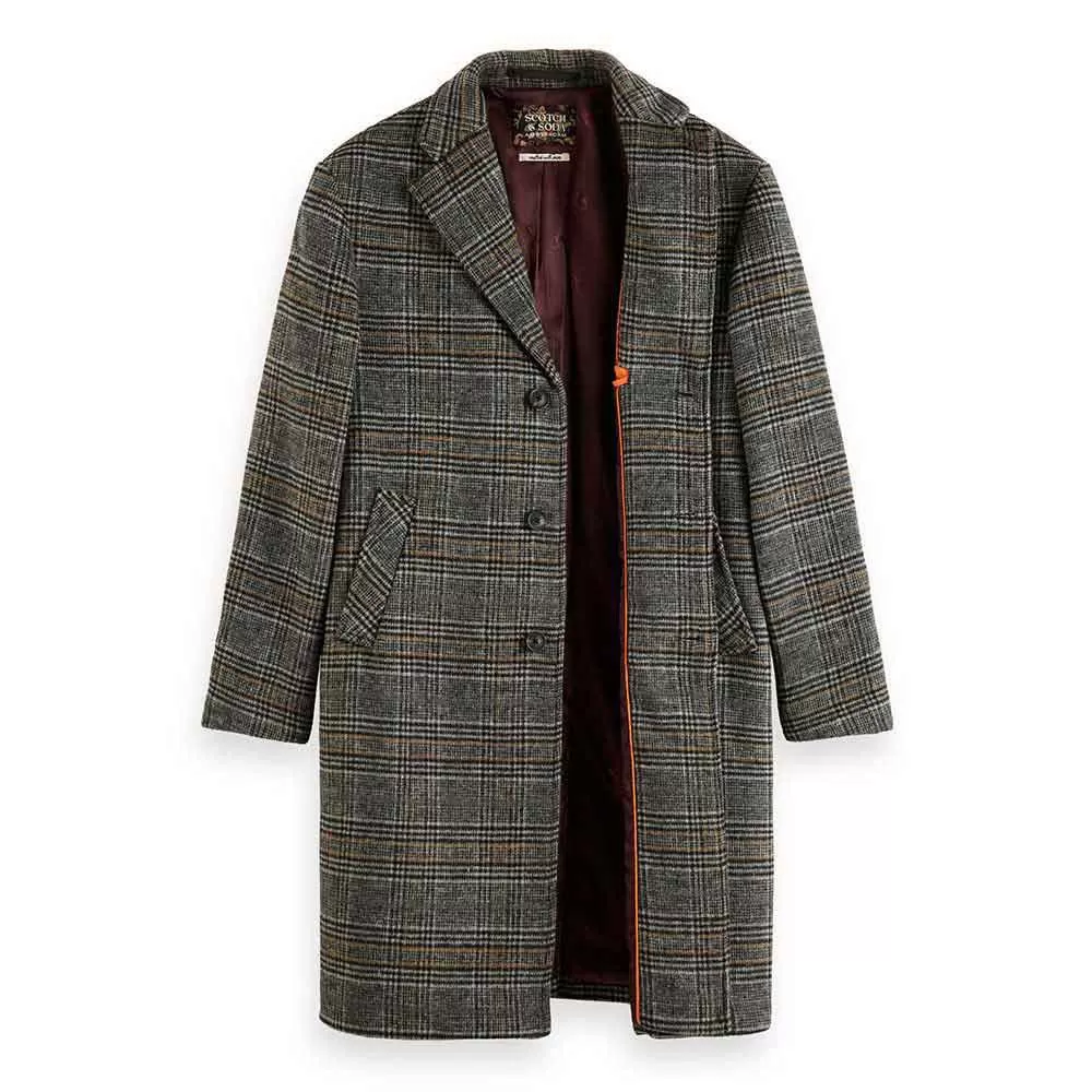 SCOTCH & SODA CLASSIC WOOL BLEND OVERCOAT