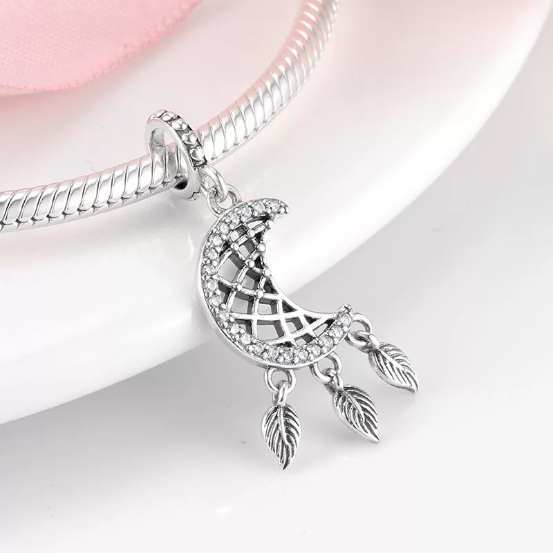 Silver Ribbon Charms Jewelry For Women