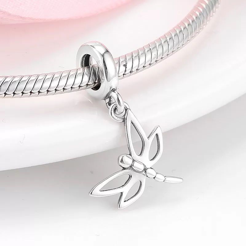 Silver Ribbon Charms Jewelry For Women