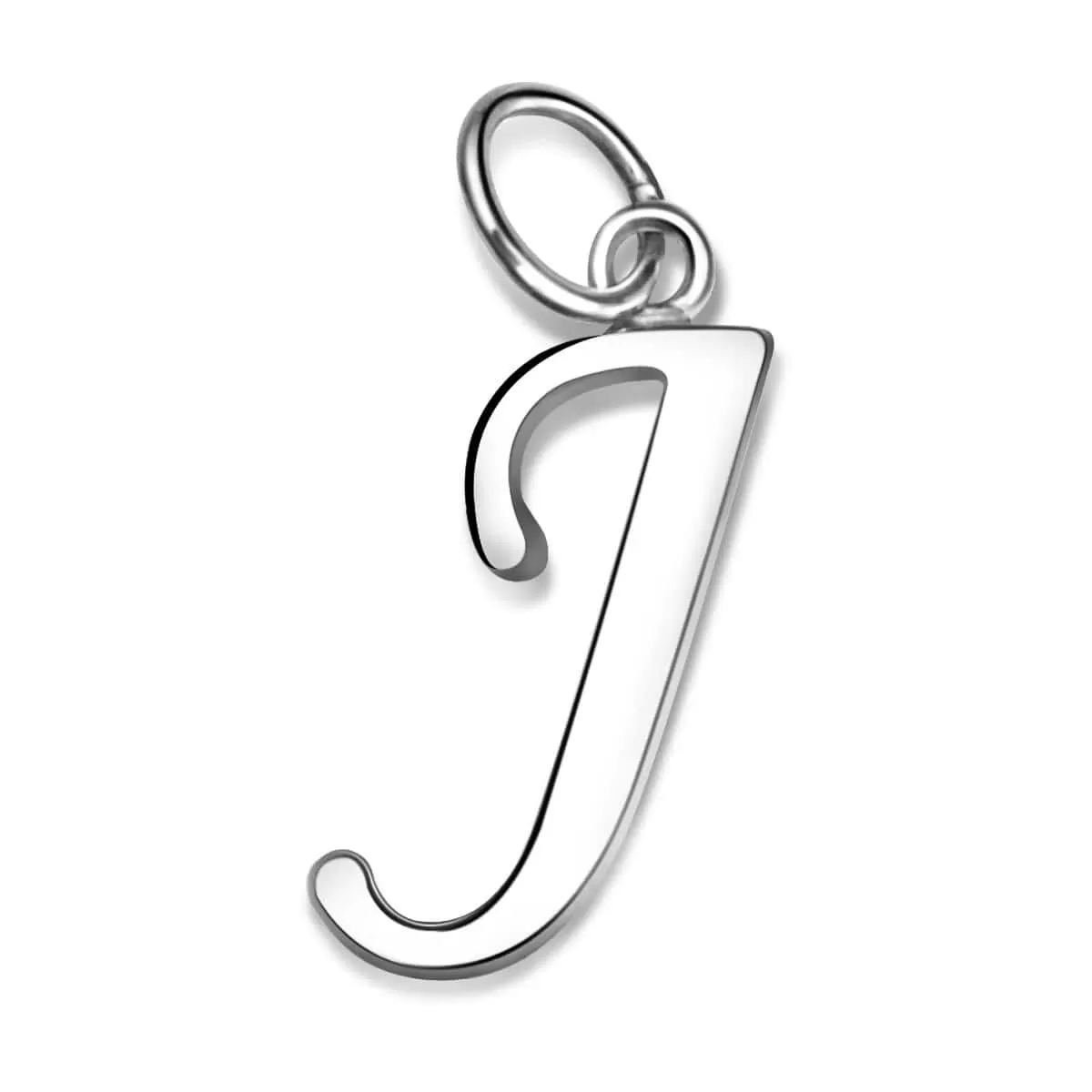 Simple Initial Sterling Silver Pendants, 26 Alphabets