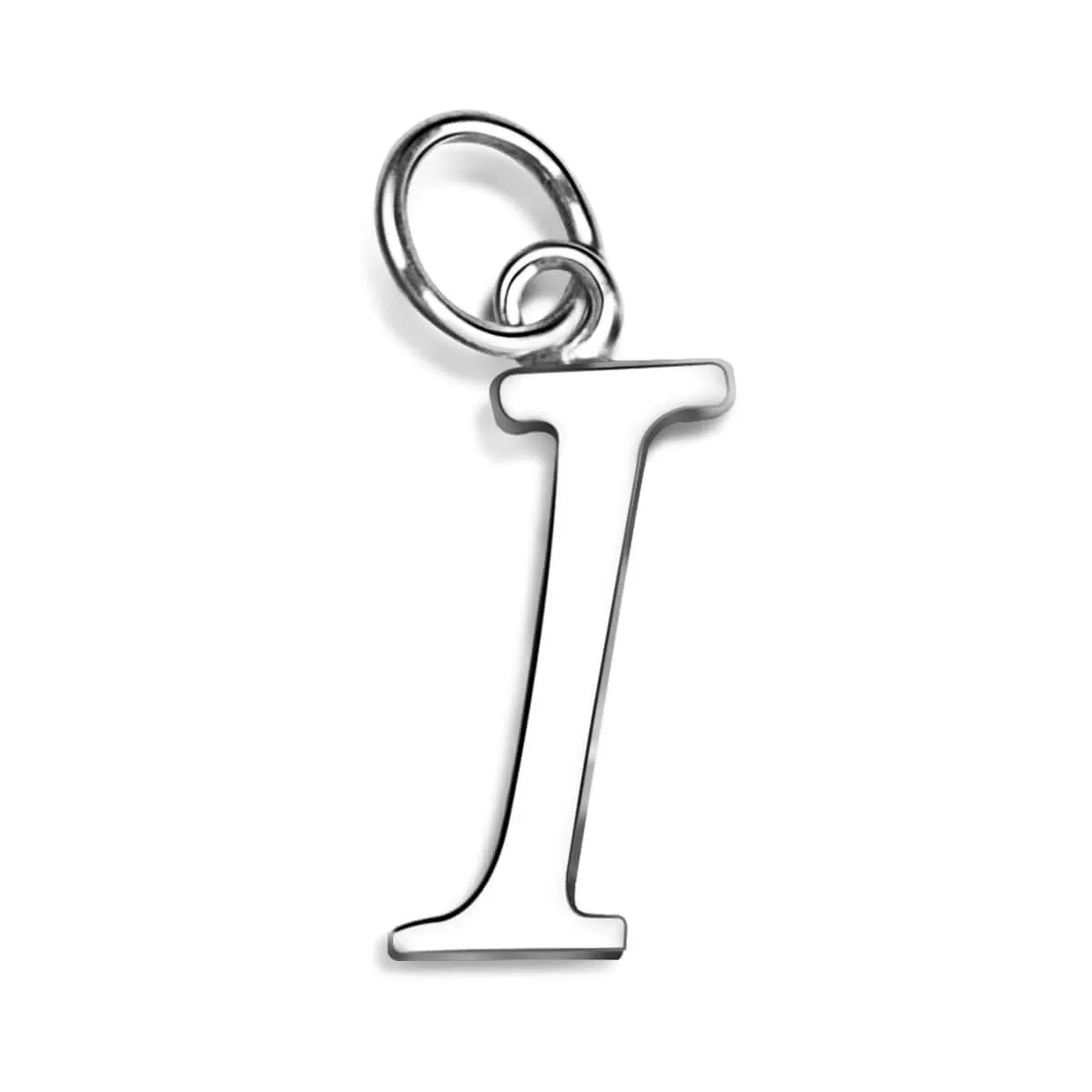 Simple Initial Sterling Silver Pendants, 26 Alphabets