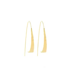 So Elegant Hammered Gold Earrings