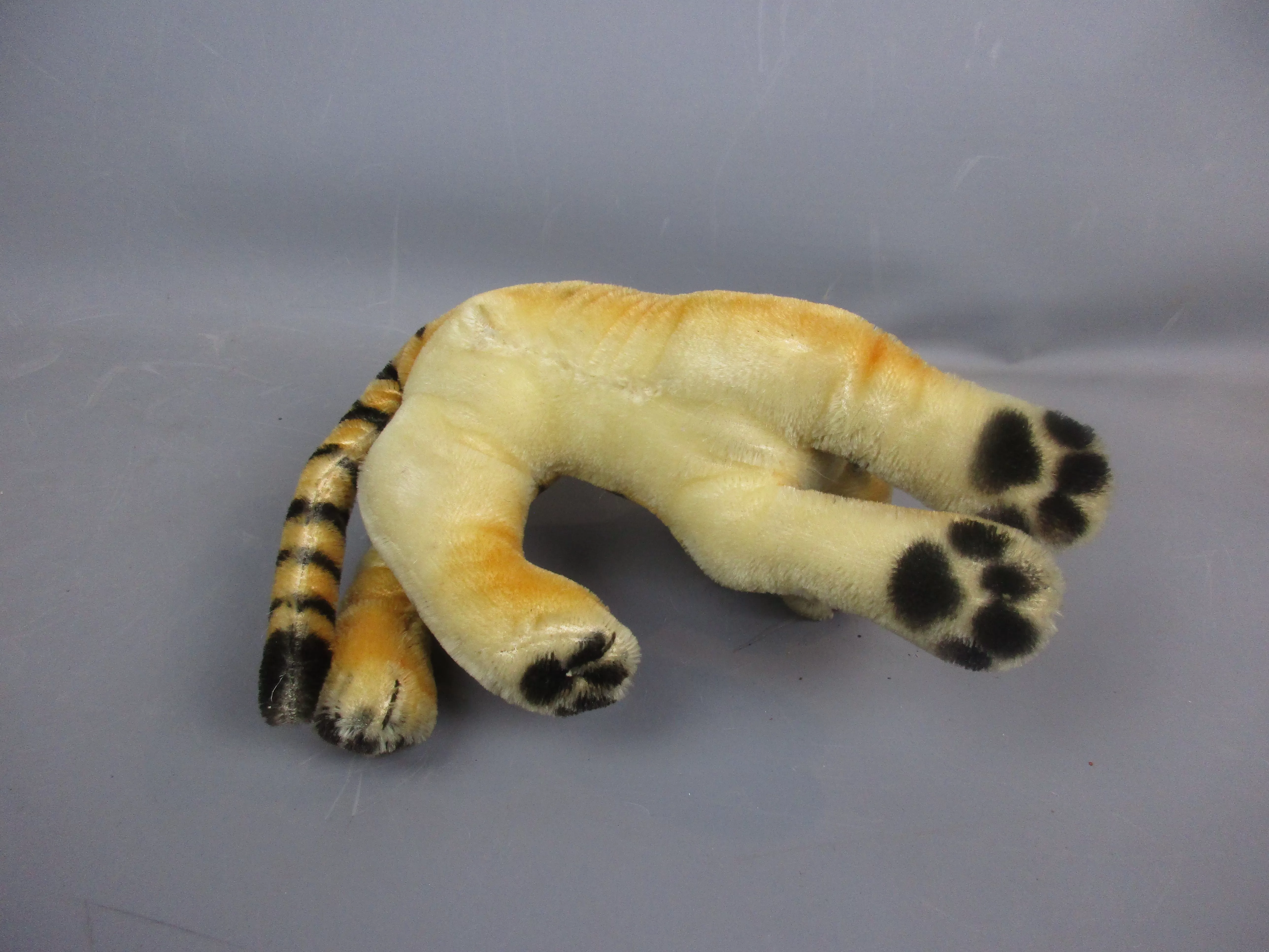 Steiff Mohair Tiger Plush Teddy Vintage c1950