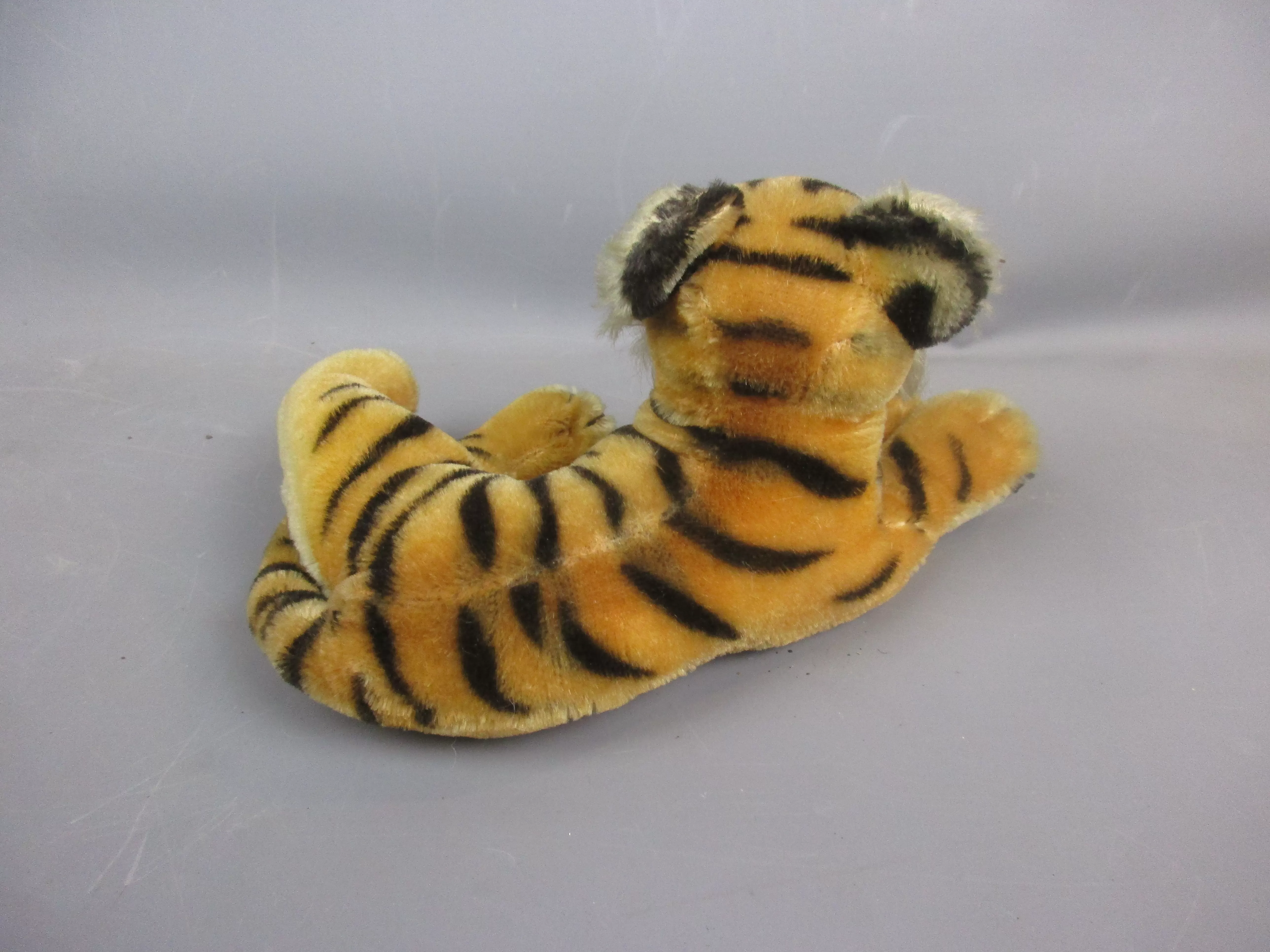 Steiff Mohair Tiger Plush Teddy Vintage c1950