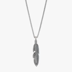 Sterling Silver Feather Necklace