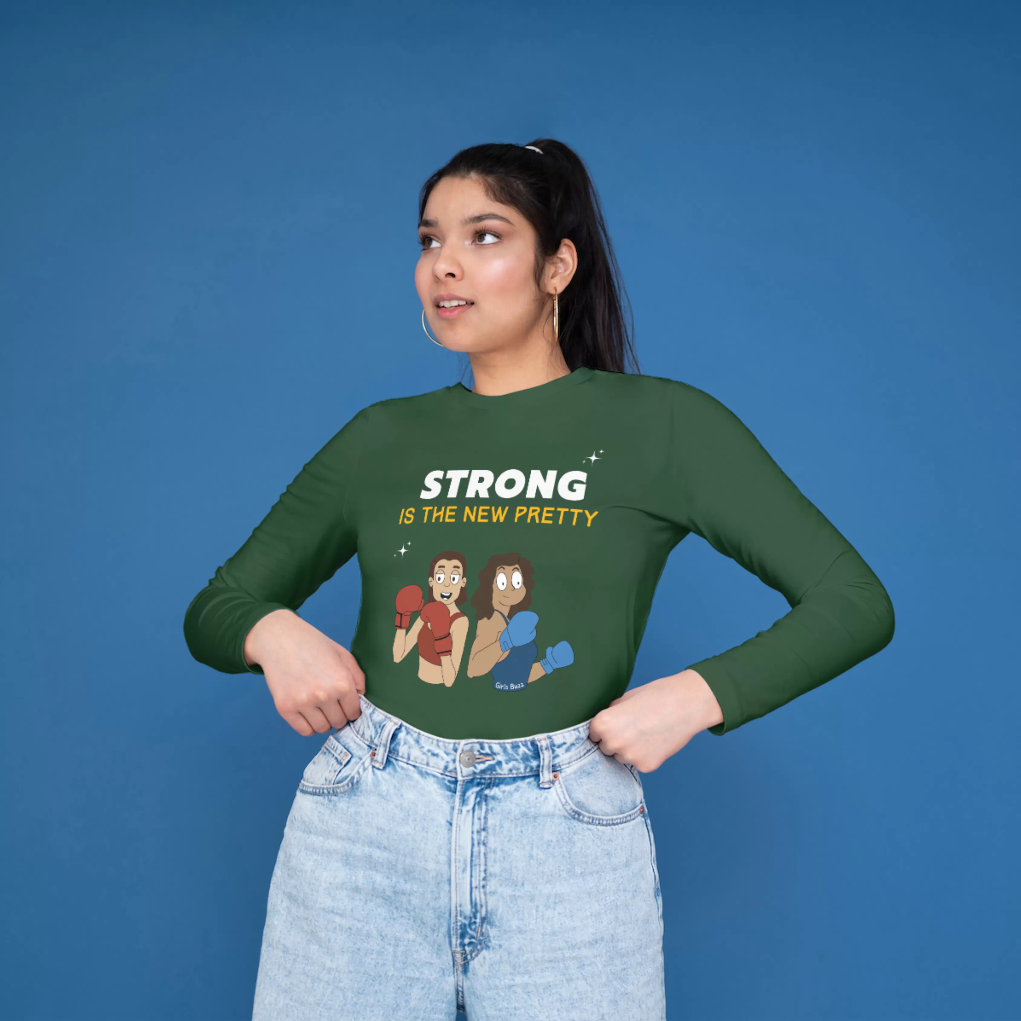 Strong Is The New Pretty Full Sleeves T-shirt