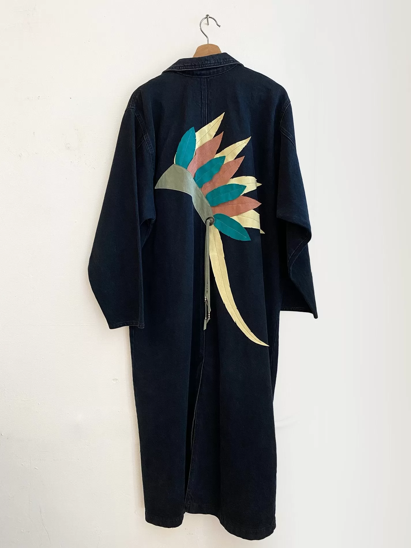 Sunbelt Dark Wash Denim Duster w/ Applique