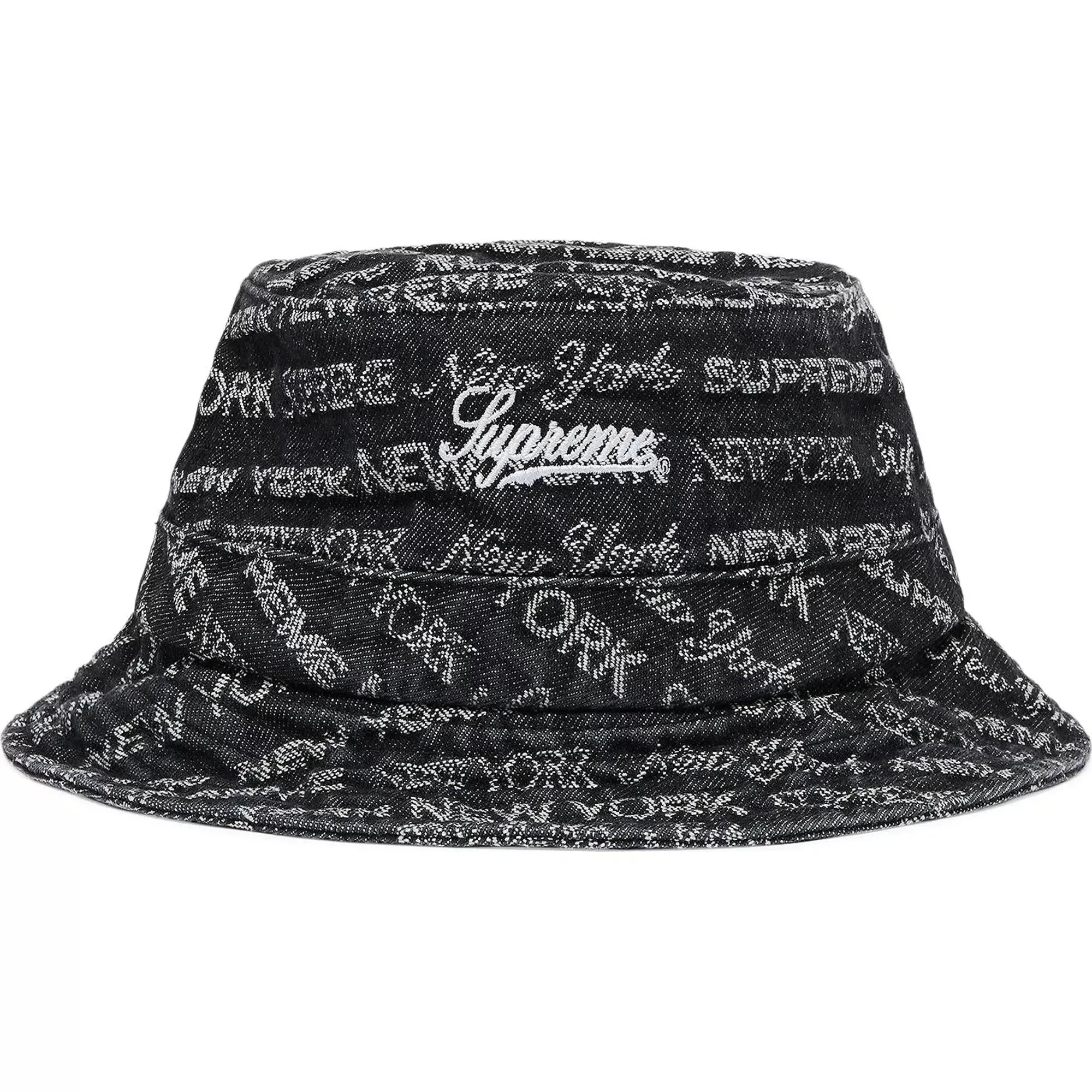 Supreme Multi Type Jacquard Denim Crusher (Black)