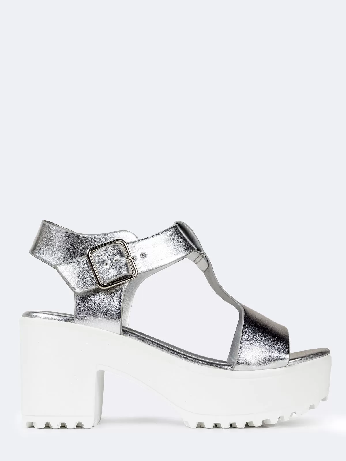 T Strap Platform Sandals