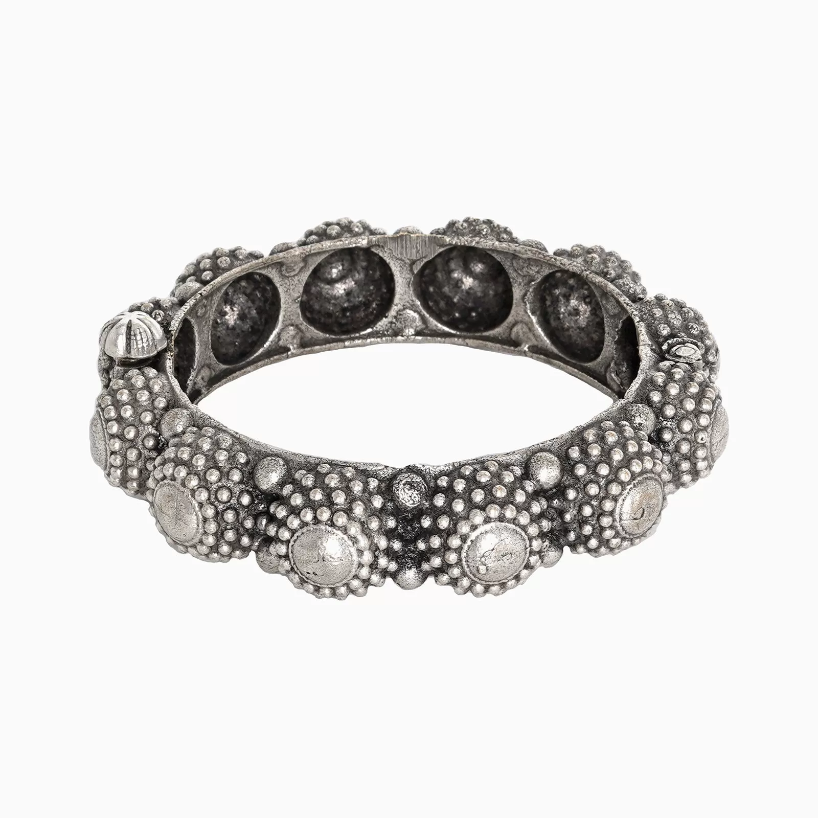 Teejh Raviksha Silver Oxidised Bracelet