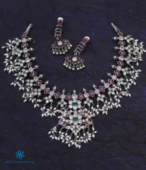 The Smriti Silver Guttapusalu Necklace