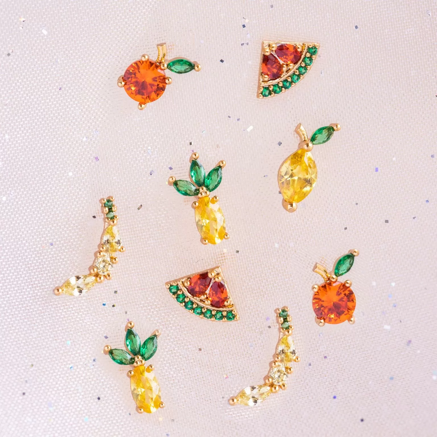 Tropical Fruit Basket Stud Set