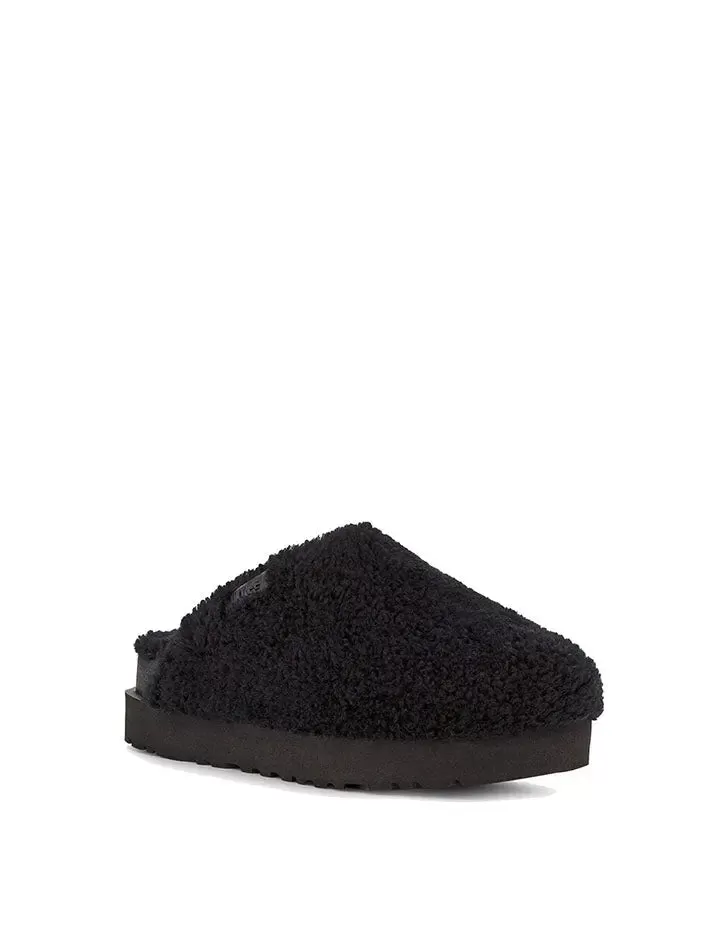 UGG Fuzz Sugar Slide Black