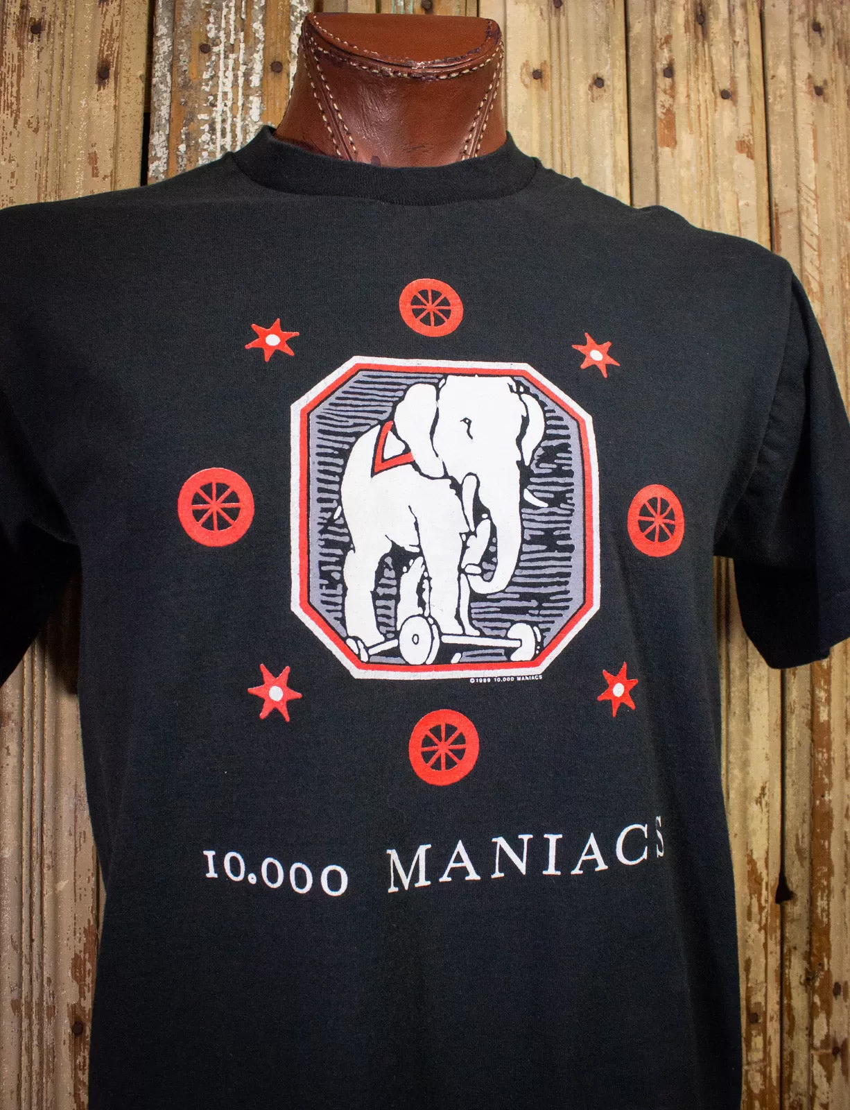 Vintage 10,000 Maniacs Blind Man's Zoo Concert T Shirt 1989 Black Large