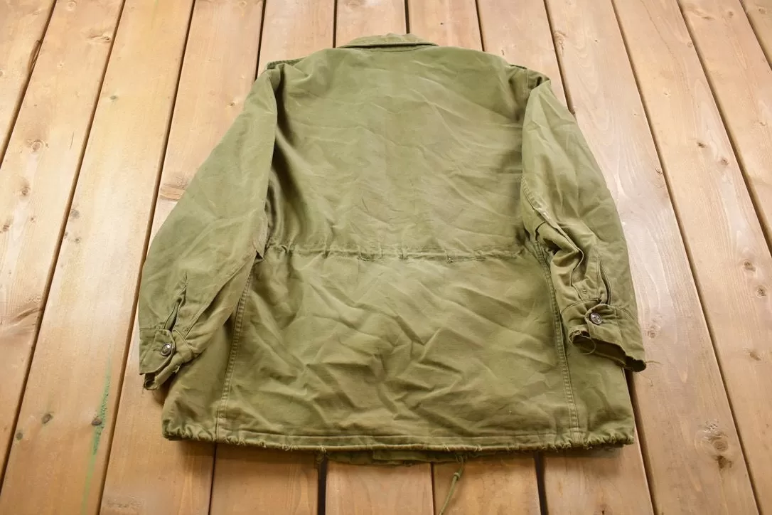 Vintage 1951 US Army Field Jacket Shell / Button Up Jacket / US Army Green / Vintage Army / Streetwear Fashion / Army Jacket