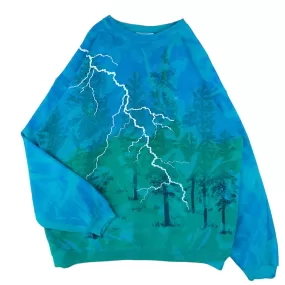 Vintage Lightning Aop Sweatshirt - XL