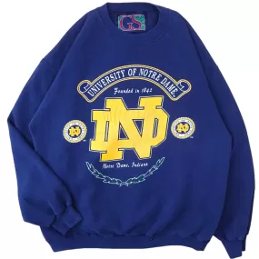 Vintage Notre Dame Sweatshirt - M