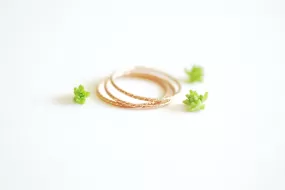 Wholesale Sparkle 14k Rose Gold Filled Stacking Ring - simple everyday 14k rose gold fill thin knuckle midi ring, minimalist ring, dainty ring [3]