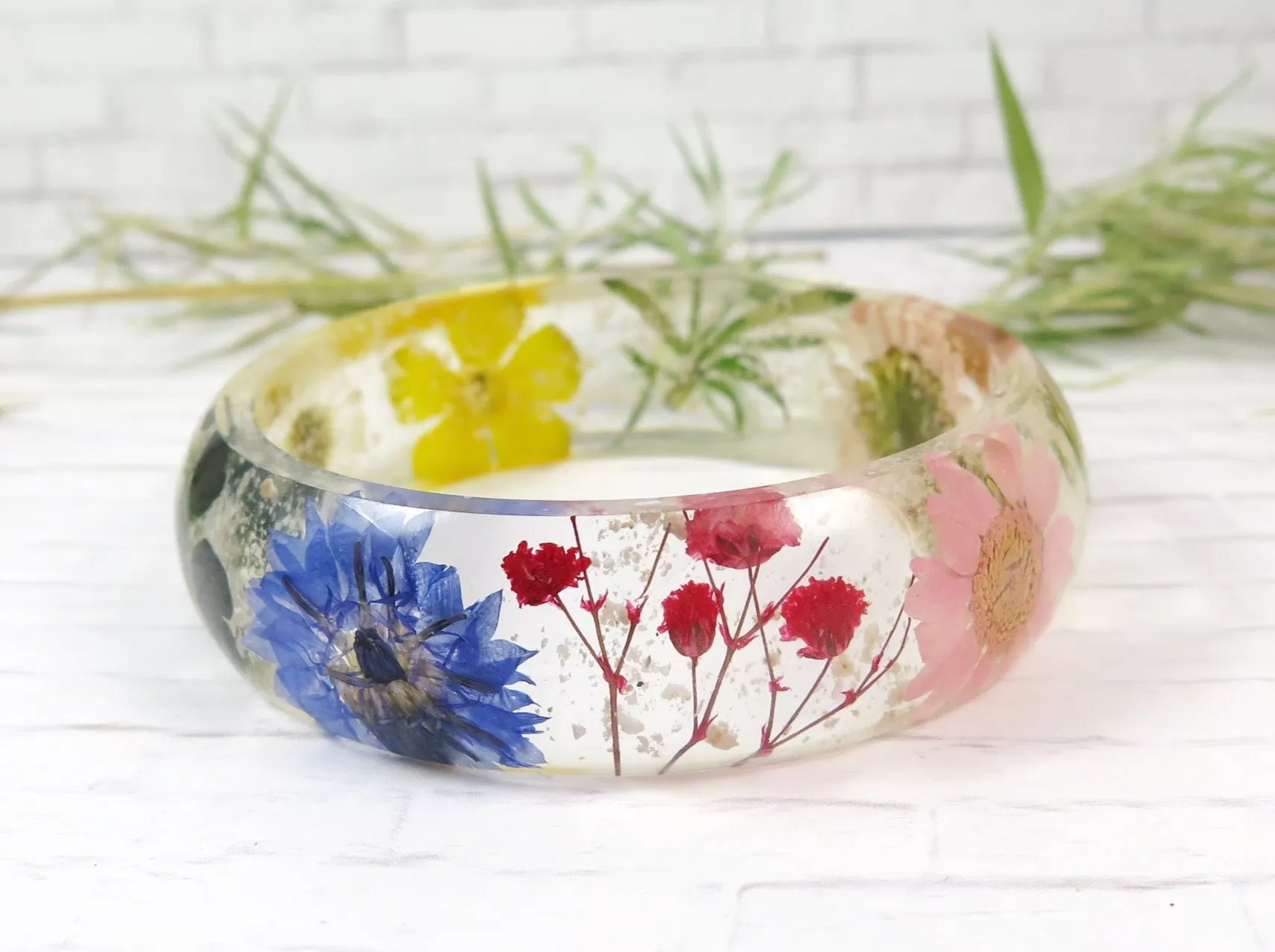 Wildflower Bracelet with Infused Cremation Ash