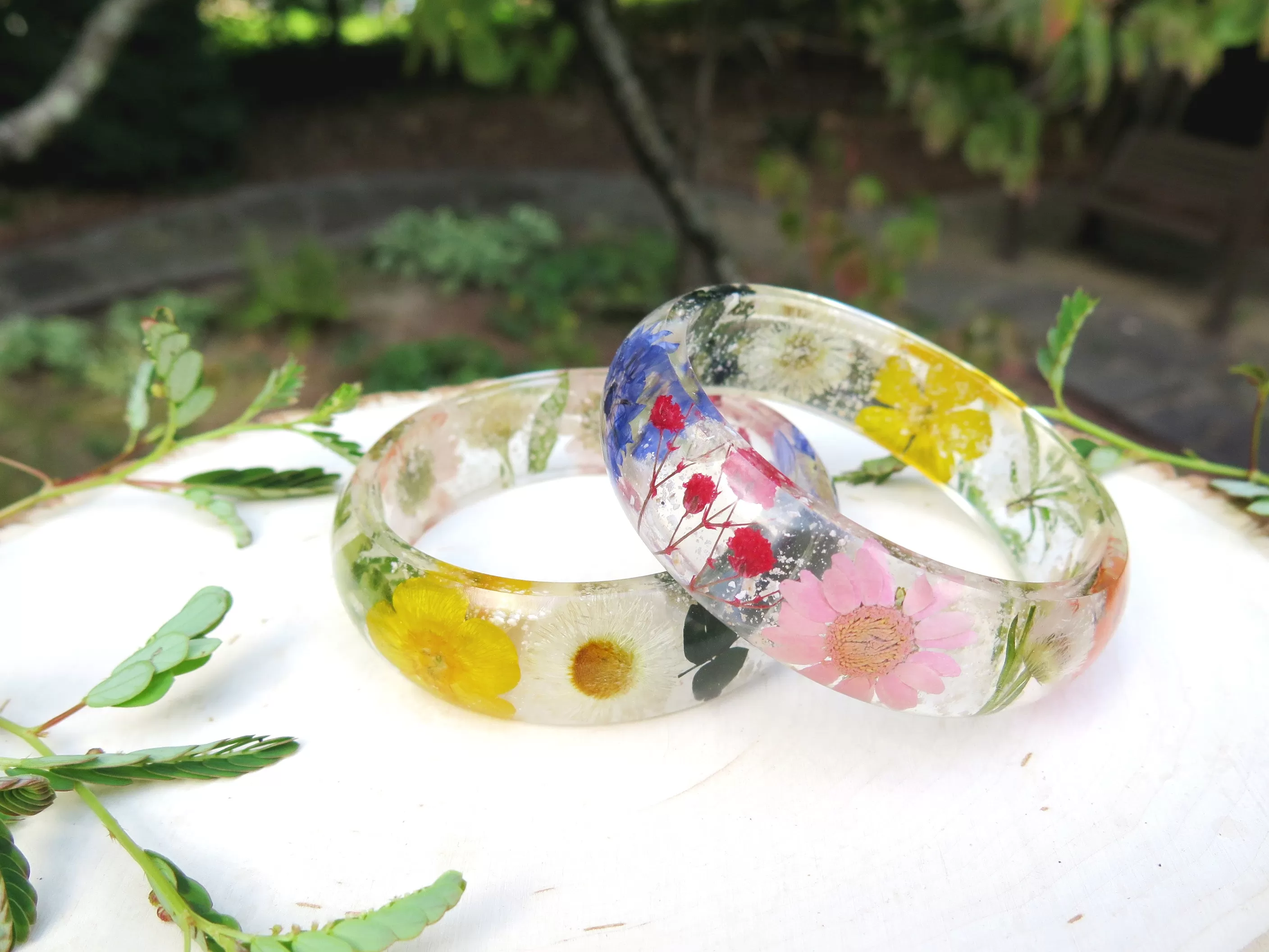 Wildflower Bracelet with Infused Cremation Ash