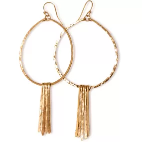 XL Round Fringe Hoops