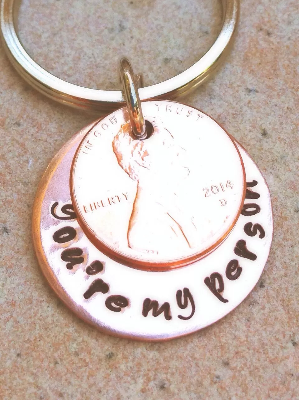 You're My Person Penny Keychain